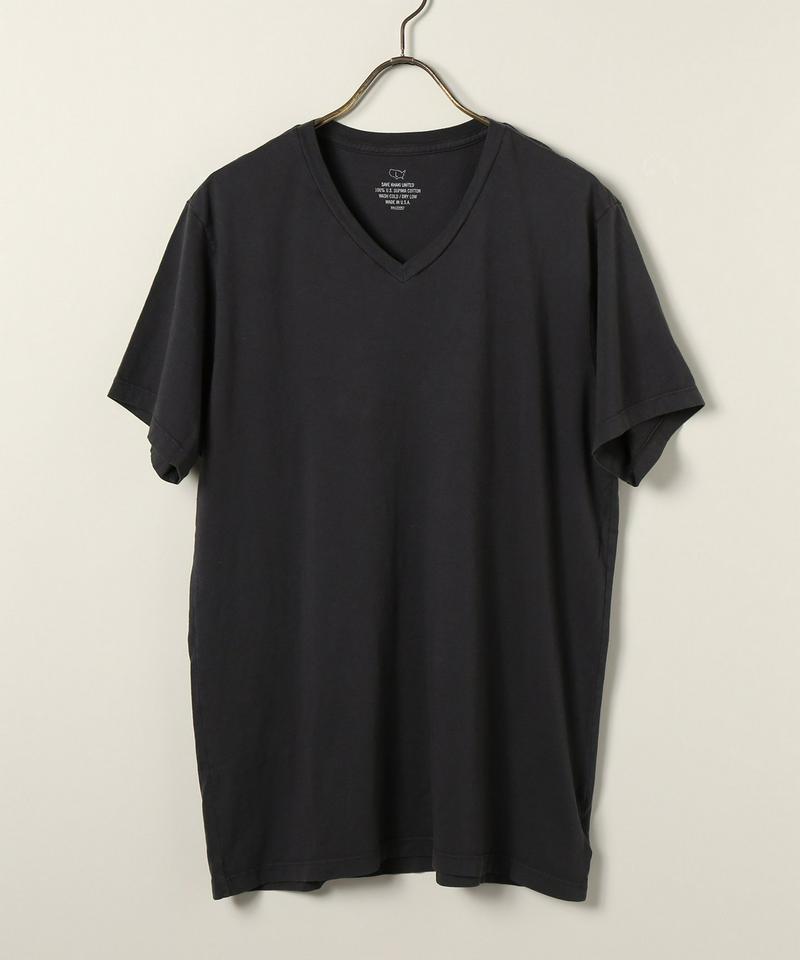 SAVE KHAKI UNITED  : S/S SUPIMA V-NECK TEE