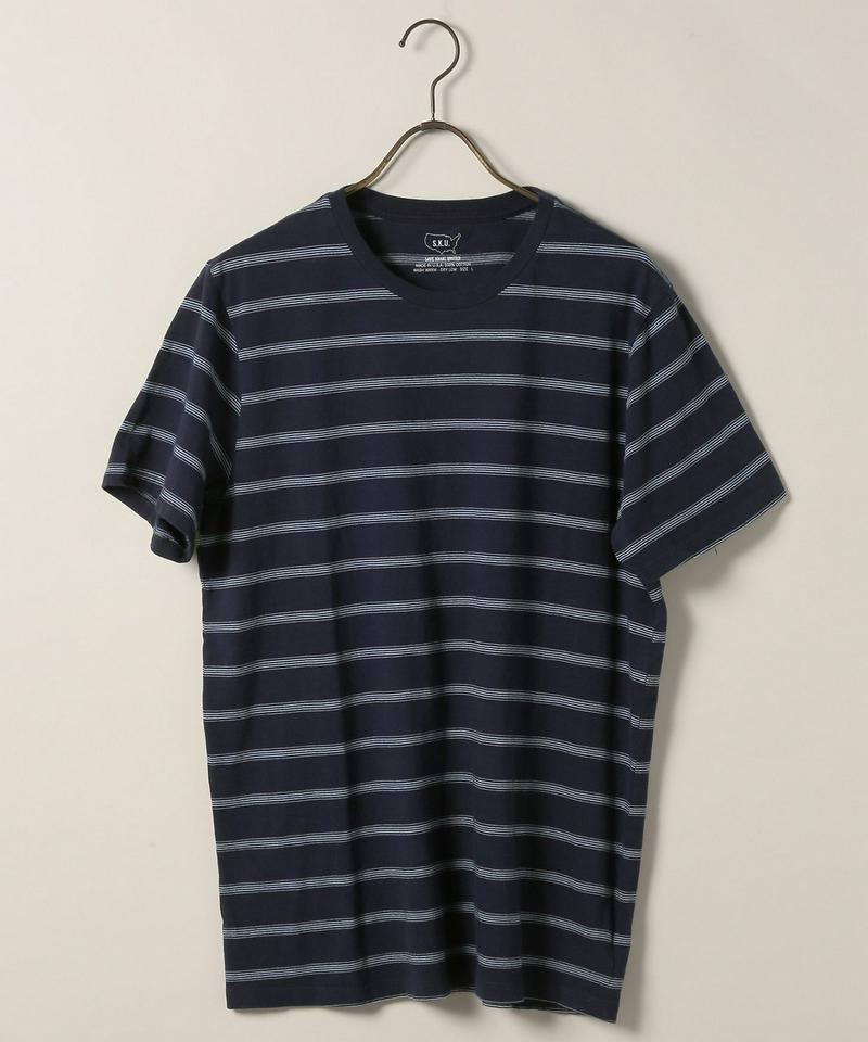 SKU S/S MULTI STRIPE CREW TEE