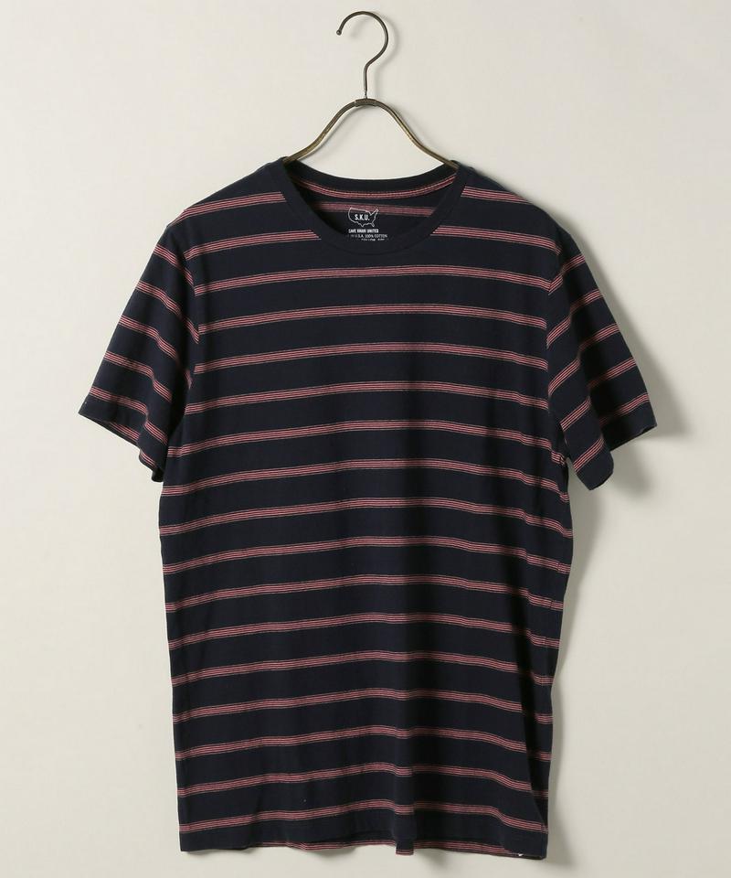 SKU S/S MULTI STRIPE CREW TEE