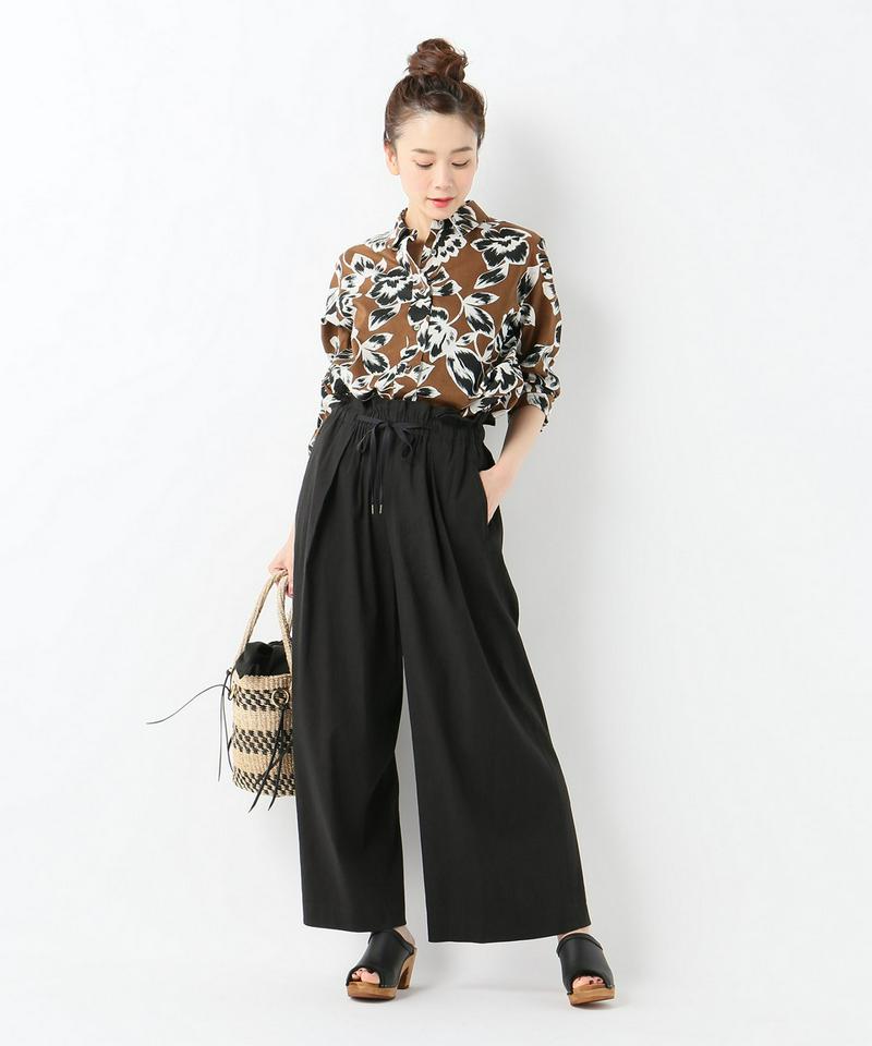 ワイルドリーフプリントシャツ