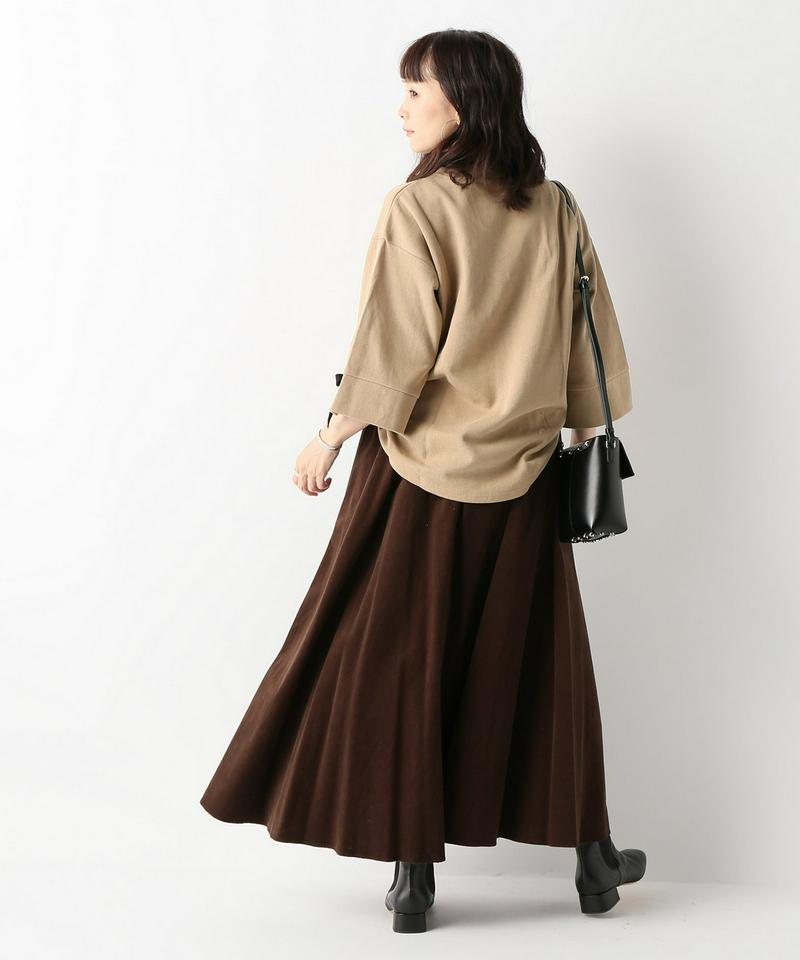 【OSKAR/オスカー】JUMPER W/ SLEEVE STRING TIE：カットソー