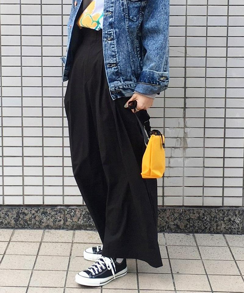 ハイカウントタイプライターサイドベルトパンツ