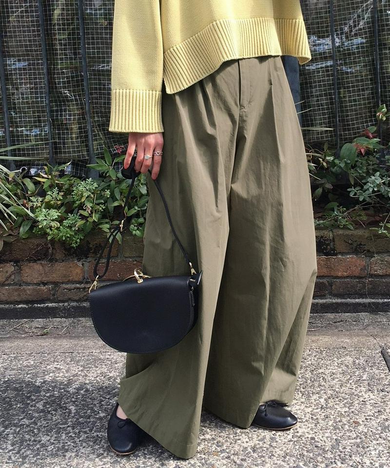 ハイカウントタイプライターサイドベルトパンツ