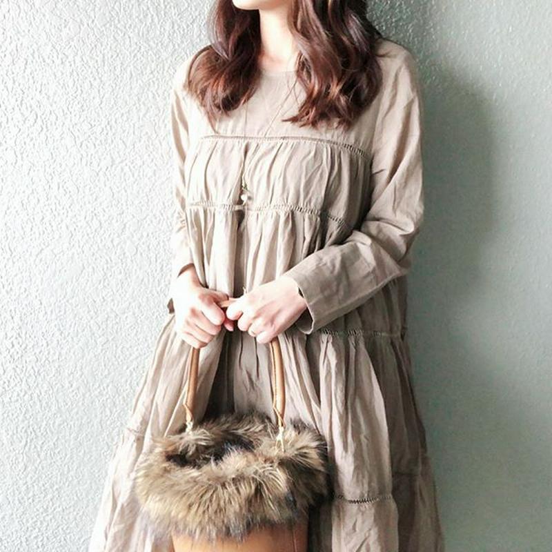 Smilelife Maa Titivate ティティベイト の 長袖ティアードワンピース 先行受注 予約 をあわせたコーディネート Parte