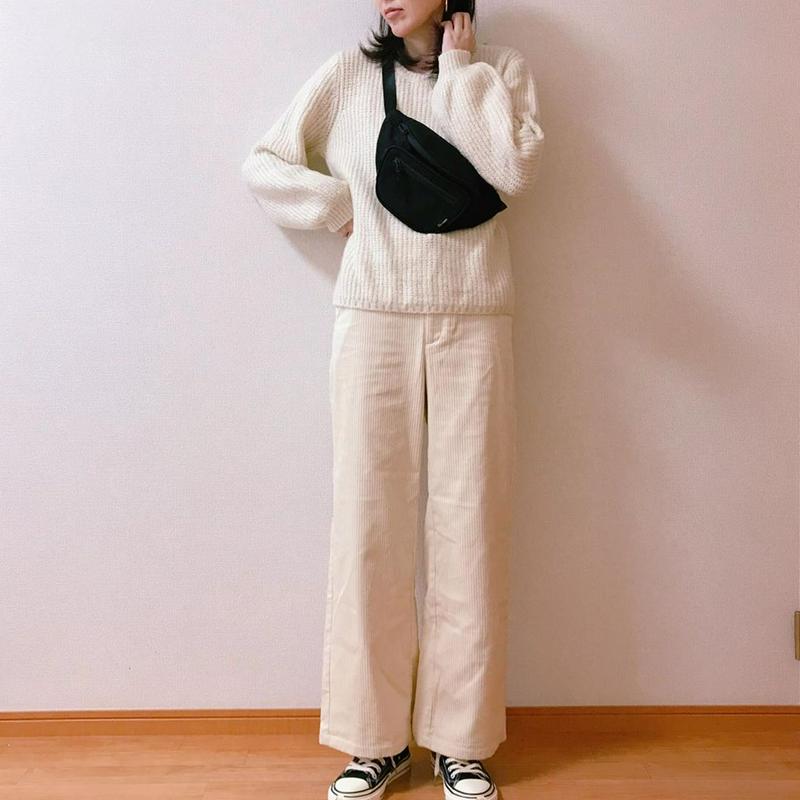 Chiiko5523 Gu ジーユー の コーデュロイワイドパンツ をあわせたコーディネート Parte