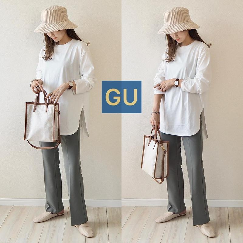 Natsumiwear Gu ジーユー の ロングスリーブt 長袖 をあわせたコーディネート Parte