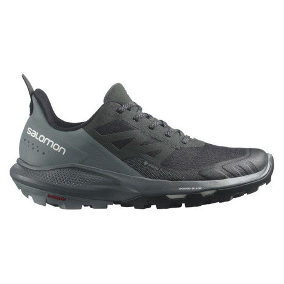 サロモン（SALOMON）（レディース）トレッキングシューズ OUTPULSE GORE-TEX ゴアテックス L41588300 ブラック 防水 ローカット アウトドア 登山