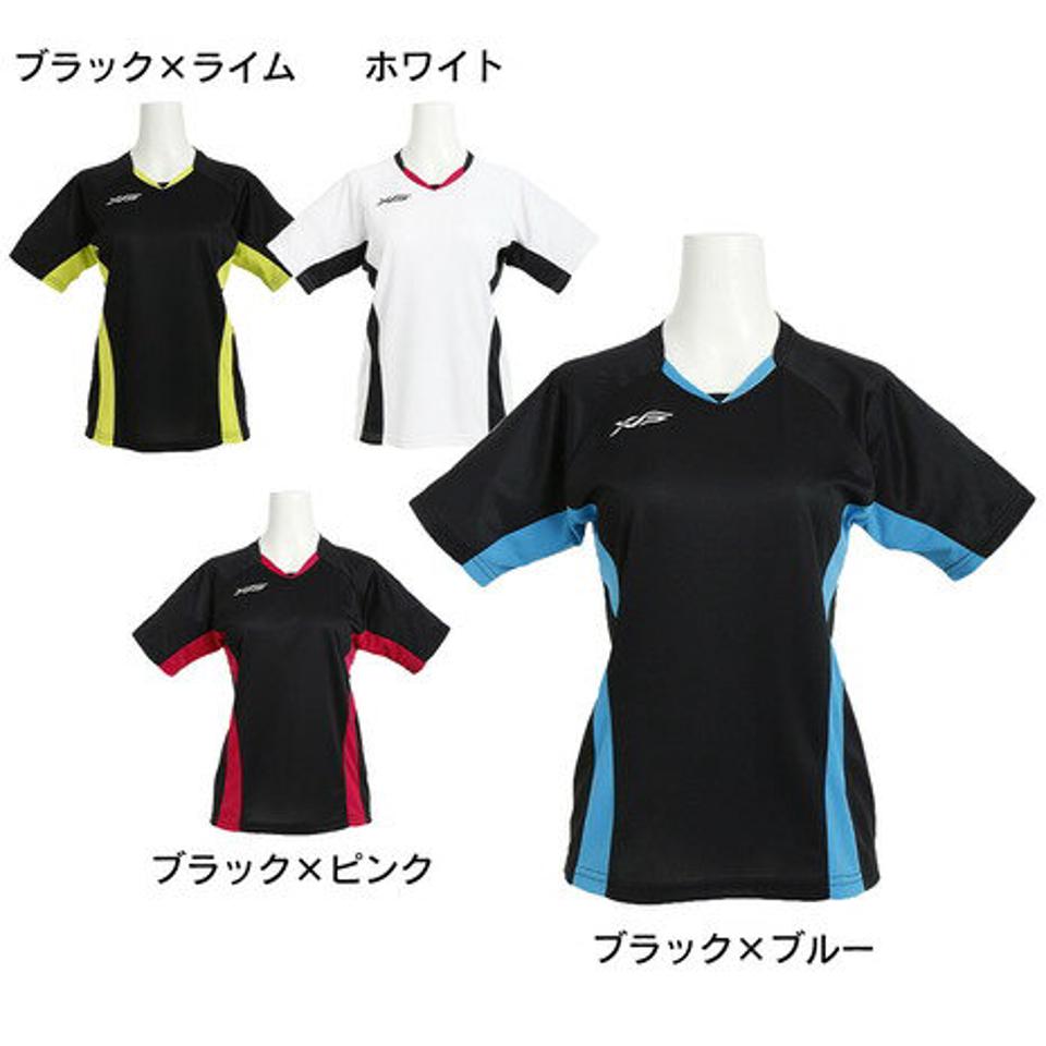 【2点10%OFFクーポン対象 7/29まで】エックスティーエス(XTS) SK 半袖バレーシャツ 761G6CD3414 【バレーボールウェア スポーツウェア レディース】 (レディース)