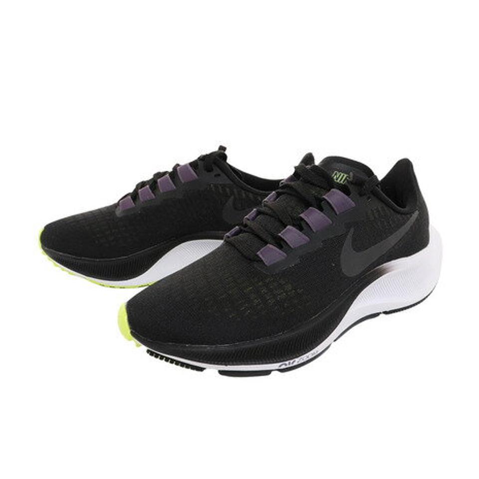 ナイキ（NIKE） エア ズームペガサス37 ブラック ダークレーズン 黒 BQ9647-010 ランニングシューズ 運動靴 スポーツ スニーカー ジョギング （レディース）