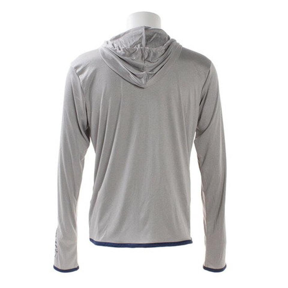 オーシャンパシフィック（Ocean Pacific）（メンズ）ラッシュガード フルジップ 無地 パーカー 519480GRY グレー UVカット 紫外線対策