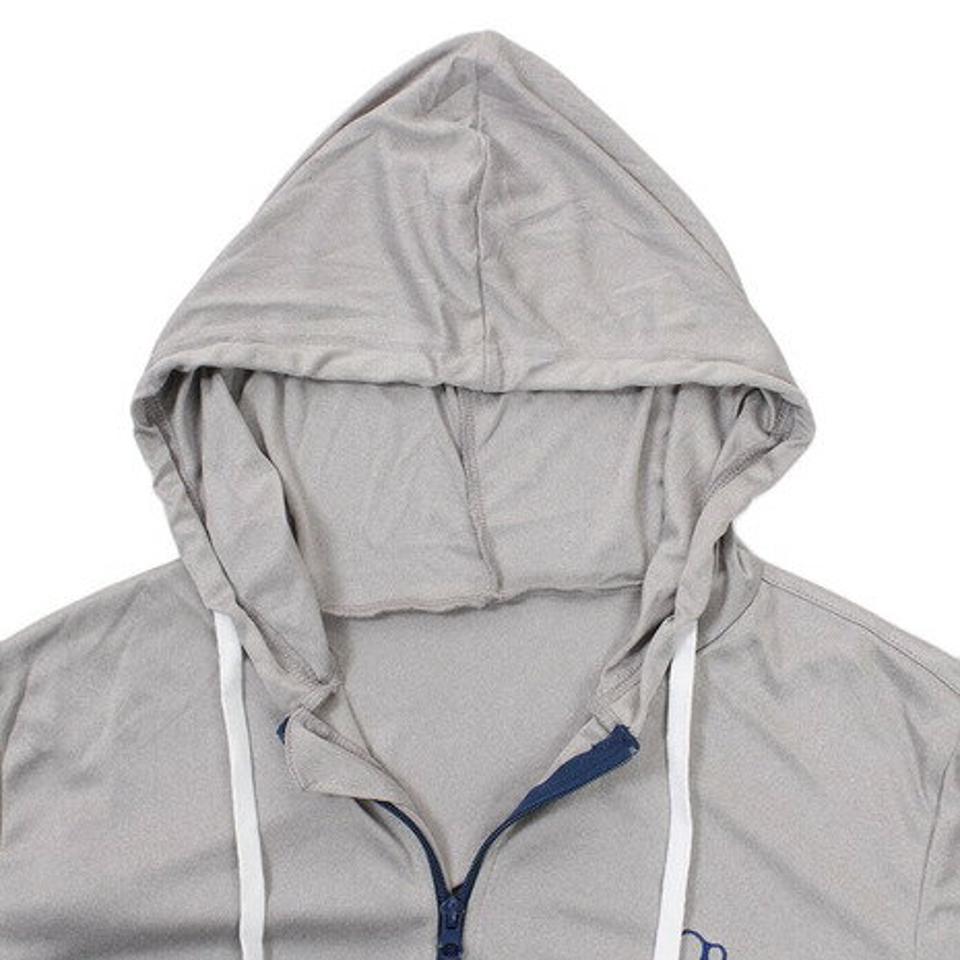 オーシャンパシフィック（Ocean Pacific）（メンズ）ラッシュガード フルジップ 無地 パーカー 519480GRY グレー UVカット 紫外線対策