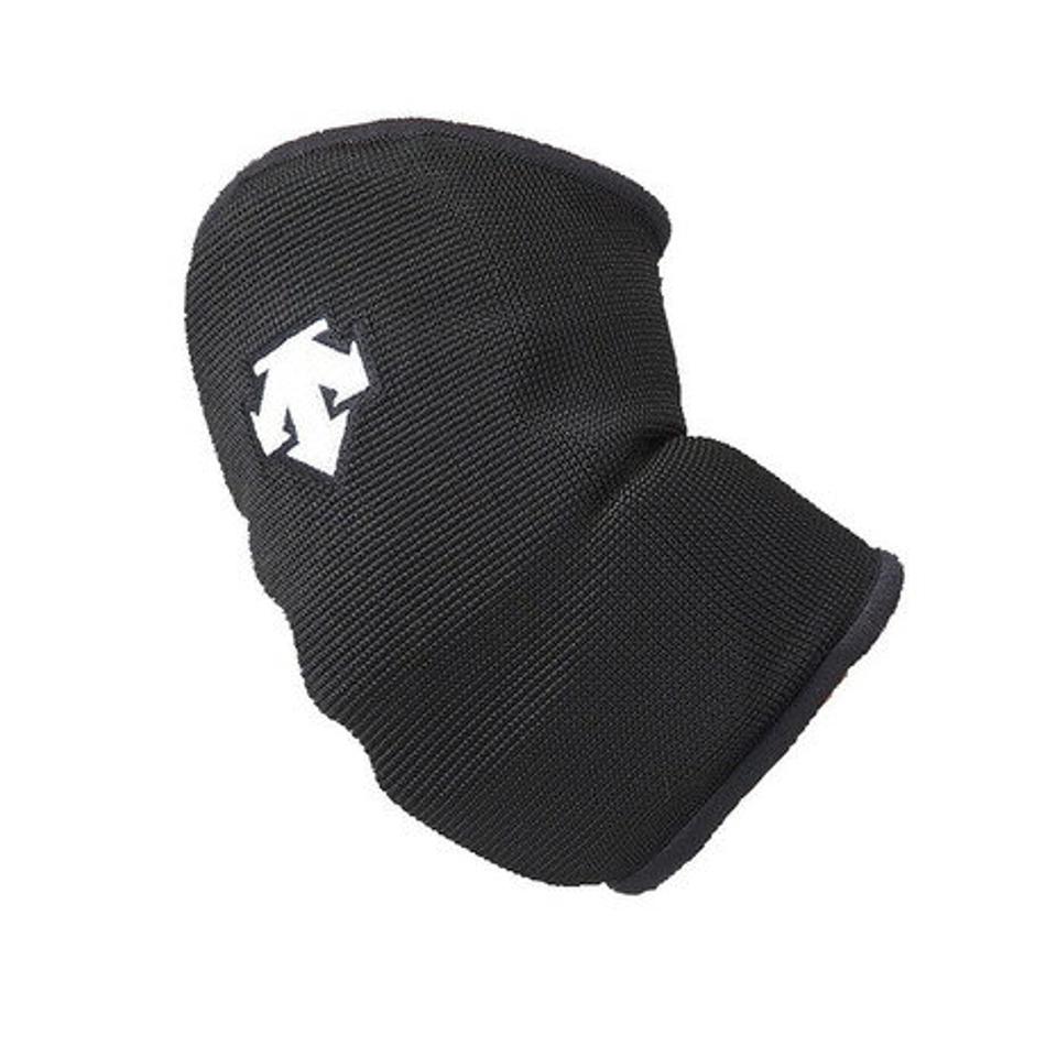 デサント(DESCENTE) バレーボール サポーター ひじ 肘 エルボーパッド 1枚入り DVB-8711 BLK (メンズ、レディース)