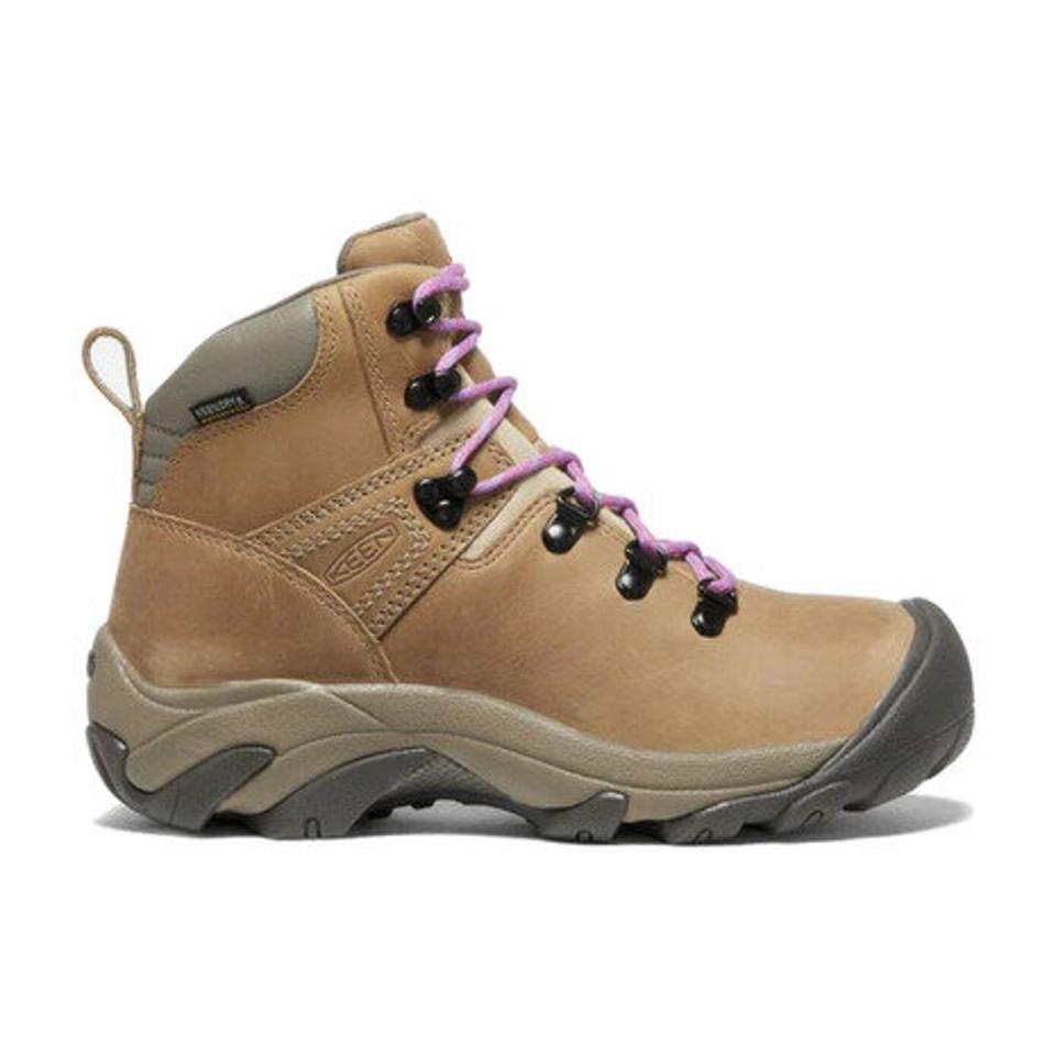 キーン（KEEN）（レディース）トレッキングシューズ ハイカット PYRENEES ピレニーズ 1026257 ベージュ 替え紐付 防水 透湿 軽量