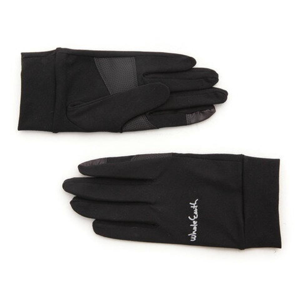 ホールアース(Whole Earth) TREKKING STRECH GLOVE トレッキンググローブ WES17F03-7203 BLK (メンズ)