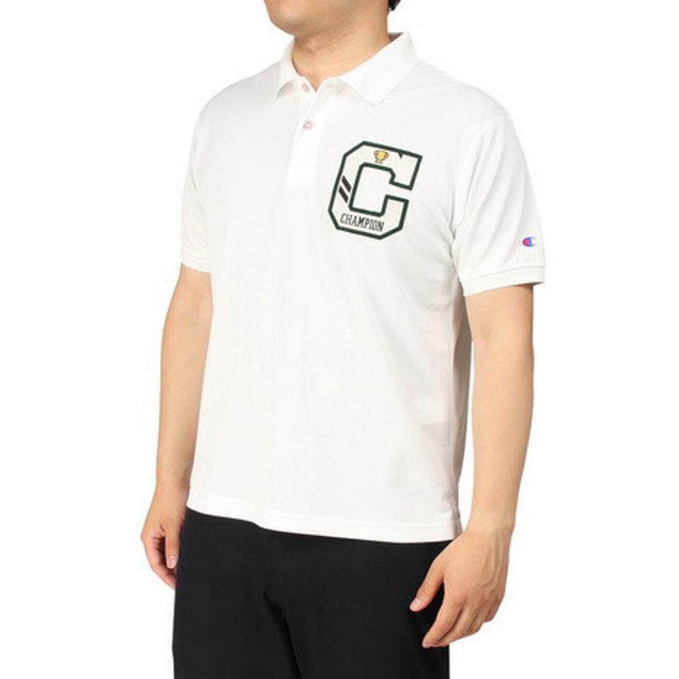 チャンピオン(CHAMPION) ゴルフウェア 春夏 吸汗速乾 UVカット 高通気 半袖ポロシャツ C3-VG306 010 (メンズ)