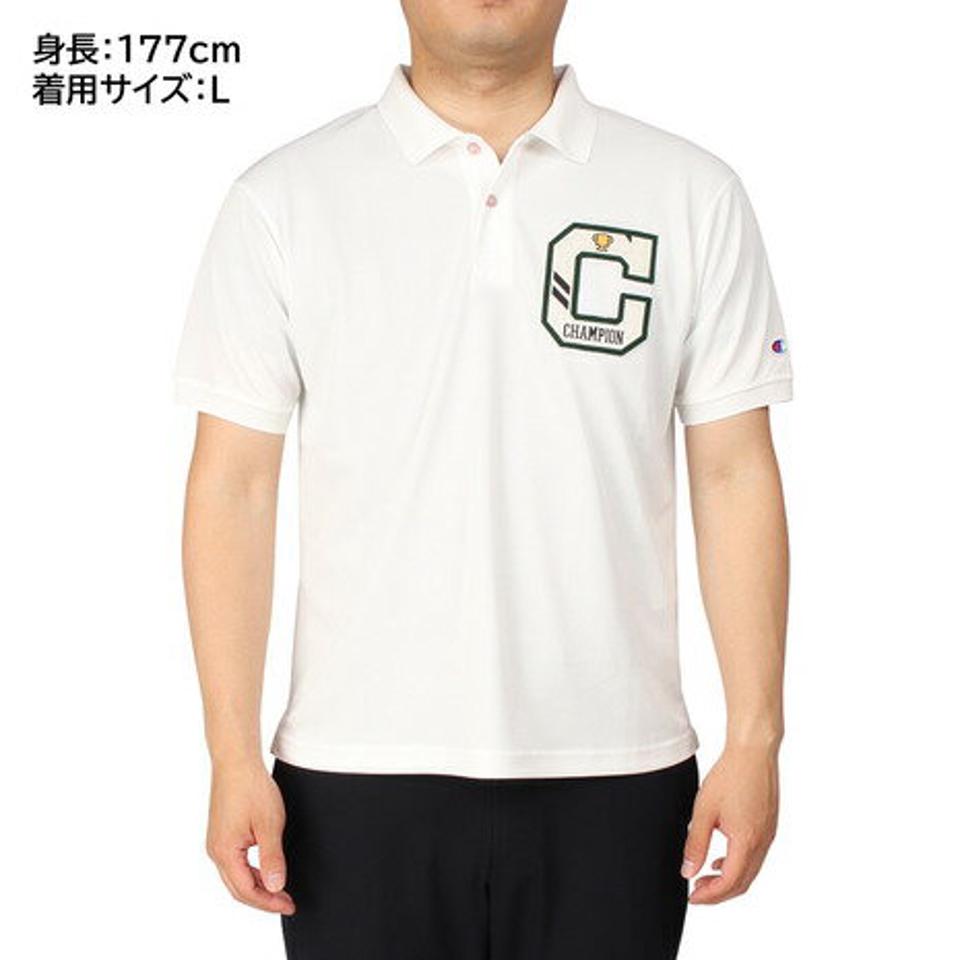 チャンピオン(CHAMPION) ゴルフウェア 春夏 吸汗速乾 UVカット 高通気 半袖ポロシャツ C3-VG306 010 (メンズ)