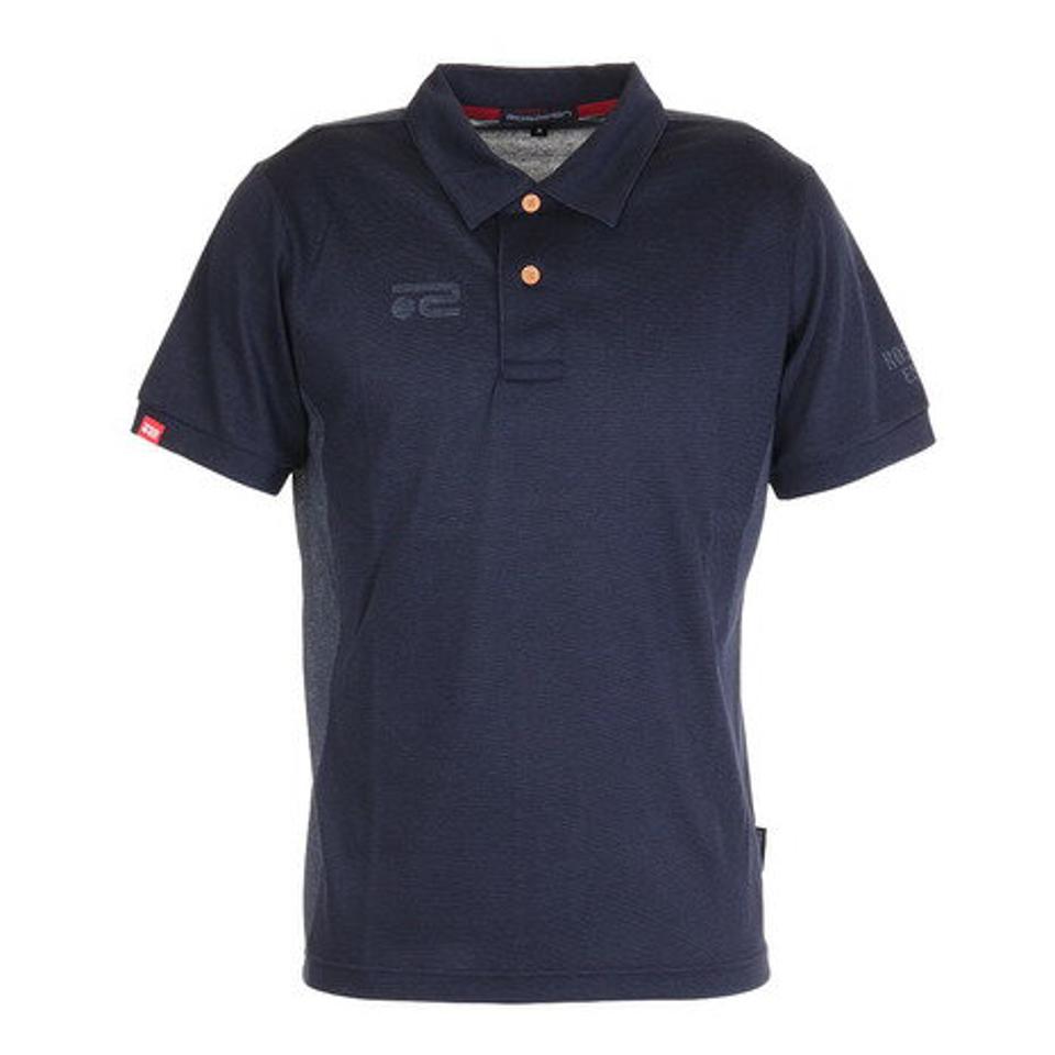 ROSASEN(メンズ)ゴルフウェア 温度調節 通気性 部分メッシュ アウトラストジャカード半袖シャツ 044-25841-098