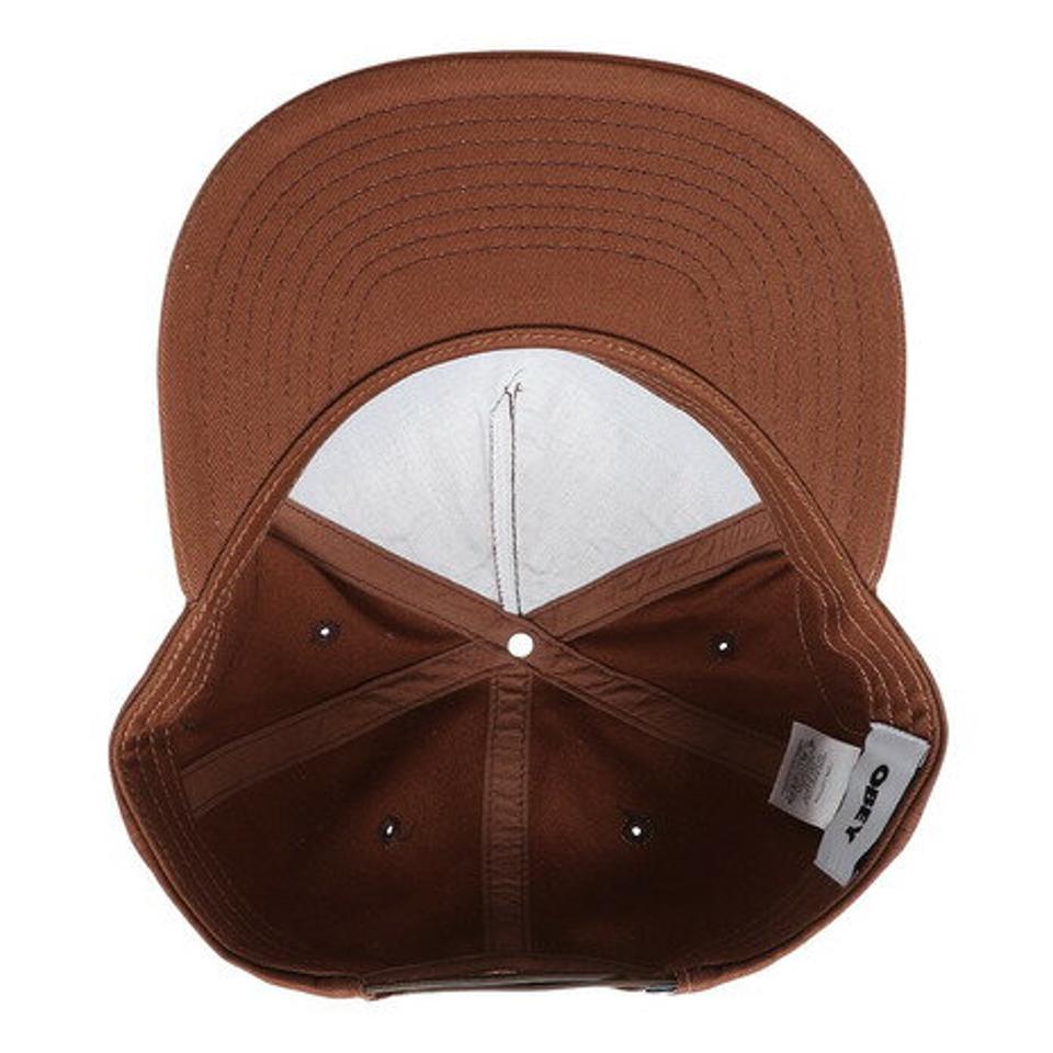 オベイ（OBEY） FRANK 5 PANEL SNAPBACK キャップ 100490091BRN22U （メンズ）
