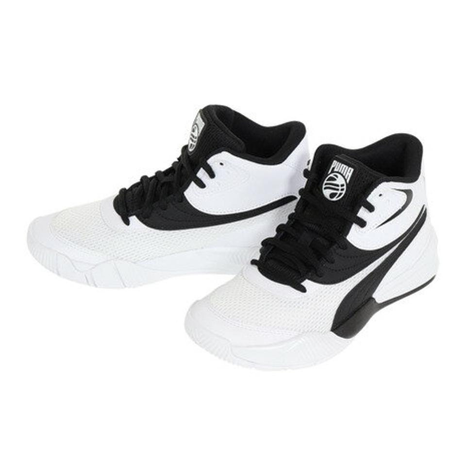 プーマ（PUMA）（キッズ）ジュニアバスケットシューズ バッシュ トリプルミッド 37688407