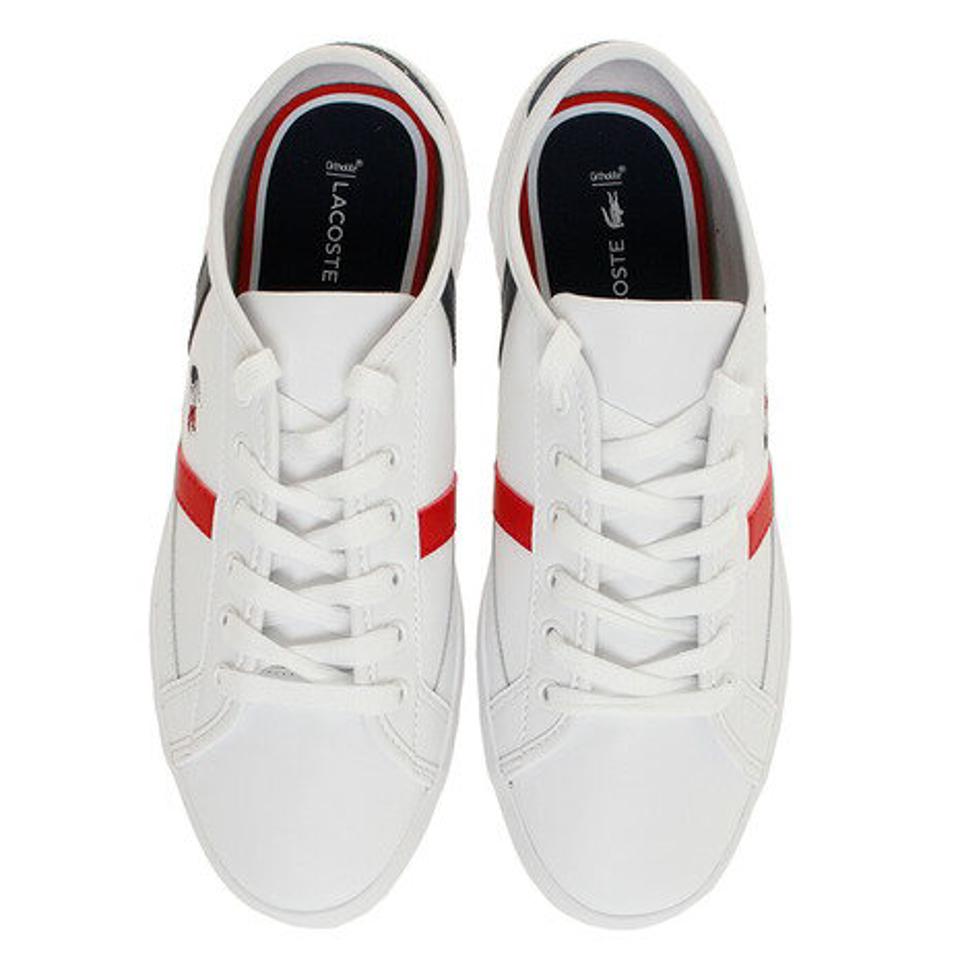 ラコステ（LACOSTE） カジュアルシューズ SIDELINE TRI 1 CFA0048-407 ホワイト 白 通学 学生 （レディース）