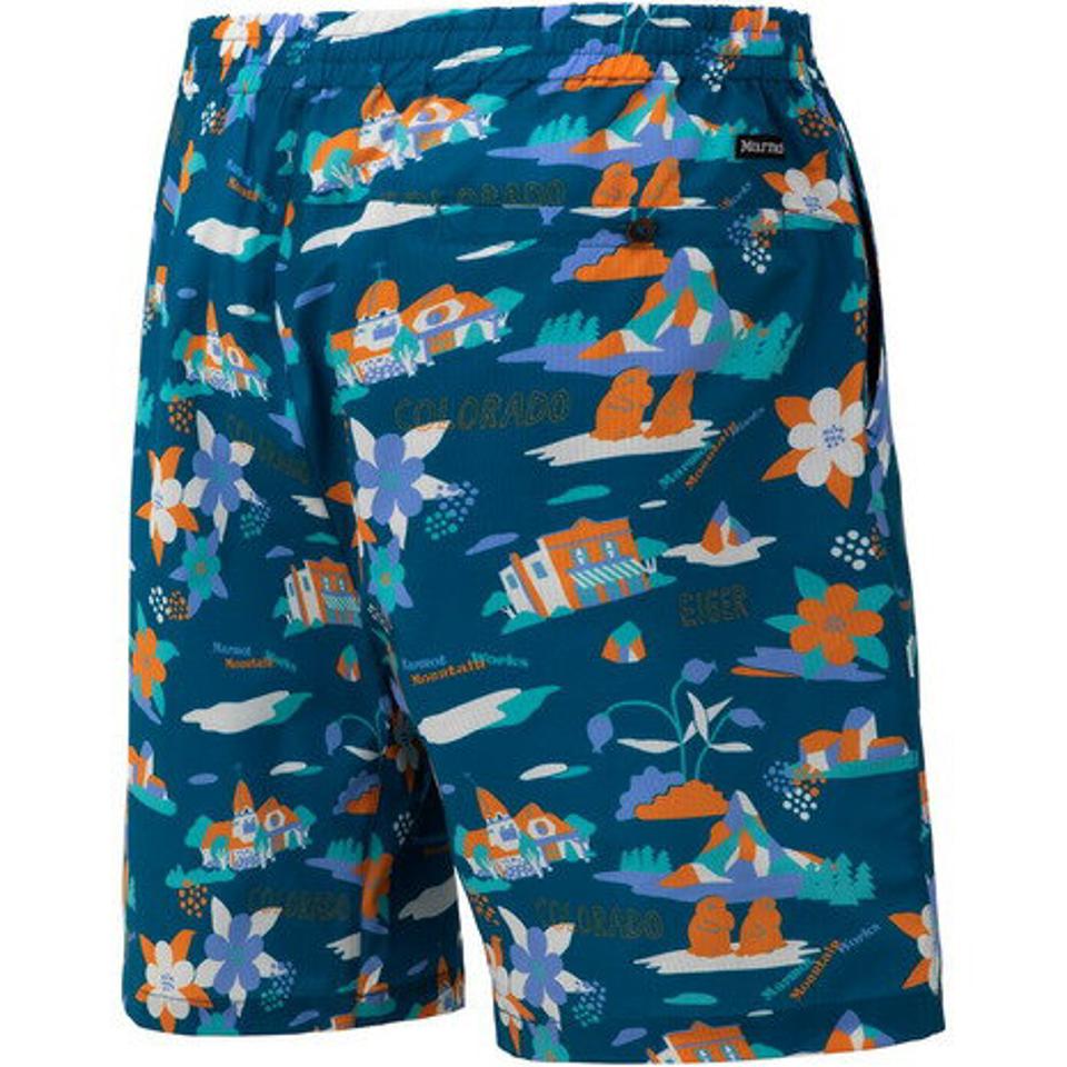 マーモット(Marmot)(メンズ)ショートパンツ ショーツ ハイカーアロハショートパンツ TOMRJD97 HEM ブルー