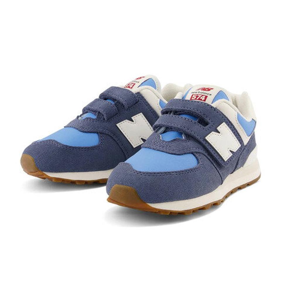 ニューバランス（new balance）（キッズ）ジュニア スニーカー PV574 W 子供 ベルト付き マジックテープ 通学 運動靴 カジュアル