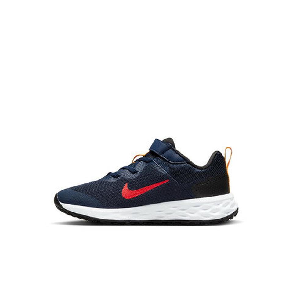 ナイキ（NIKE）（キッズ）レボリューション 6 NN PSV 紺 ネイビー DD1095-412 ジュニアスポーツシューズ ベルクロ ベルト付き スニーカー 靴 シューズ