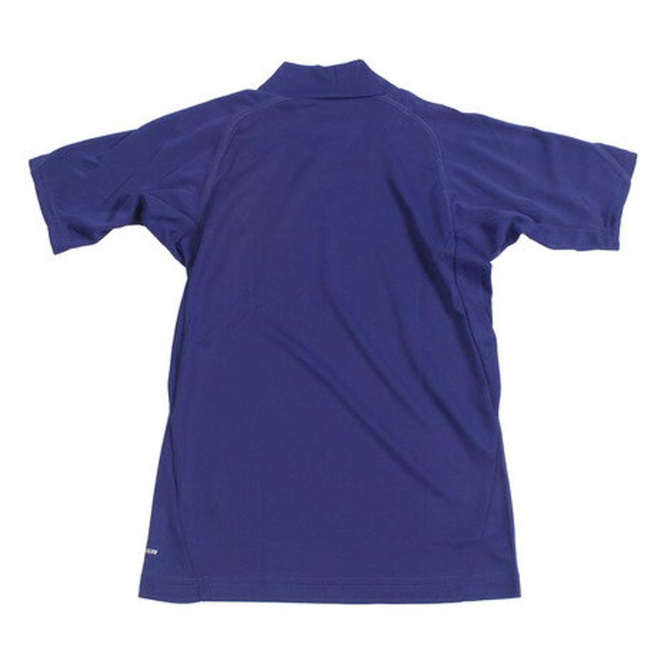 美津和タイガー(mitsuwa-tiger) 野球 アンダーシャツ 半袖 ジュニア RT ハイネック ショートスリーブ インナー シャツ UWRJDYS-003 青 (キッズ)