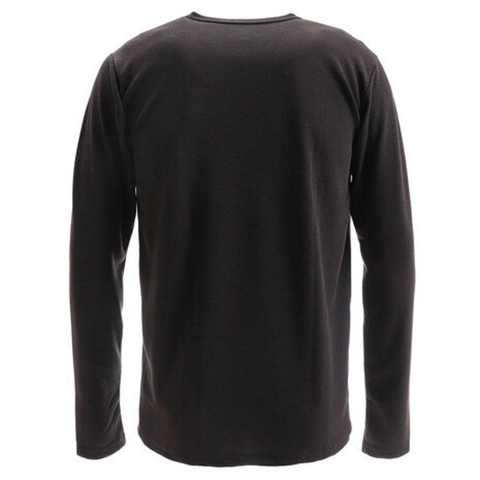 ホールアース(Whole Earth) TEMPERTURE クルーネックシャツ WE28JB10ブラック (メンズ)