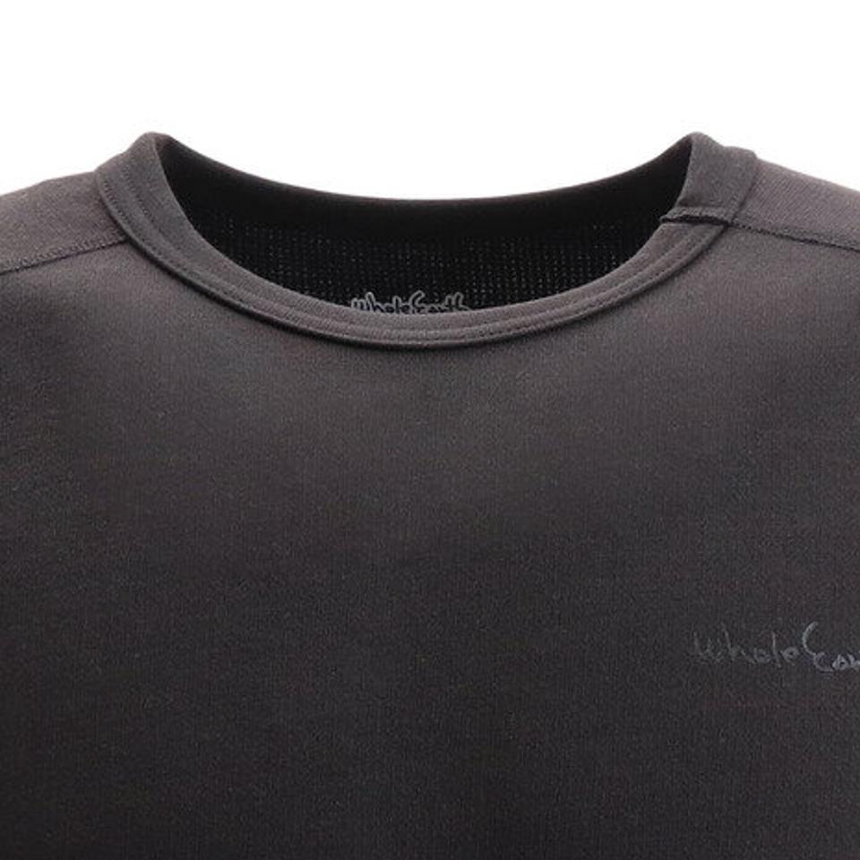 ホールアース(Whole Earth) TEMPERTURE クルーネックシャツ WE28JB10ブラック (メンズ)