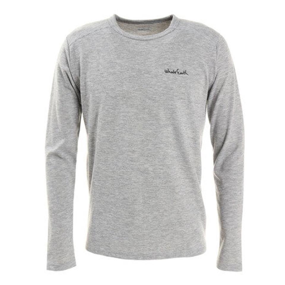 ホールアース(Whole Earth) TEMPERTURE クルーネックシャツ WE28JB10グレー (メンズ)