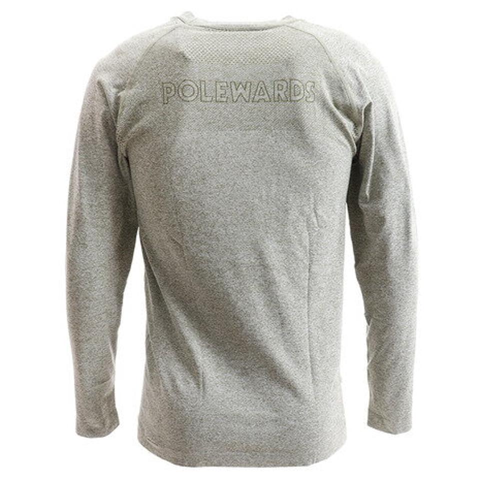 POLEWARDS シームレス クルーネックシャツ PW27JB30OLV (メンズ)