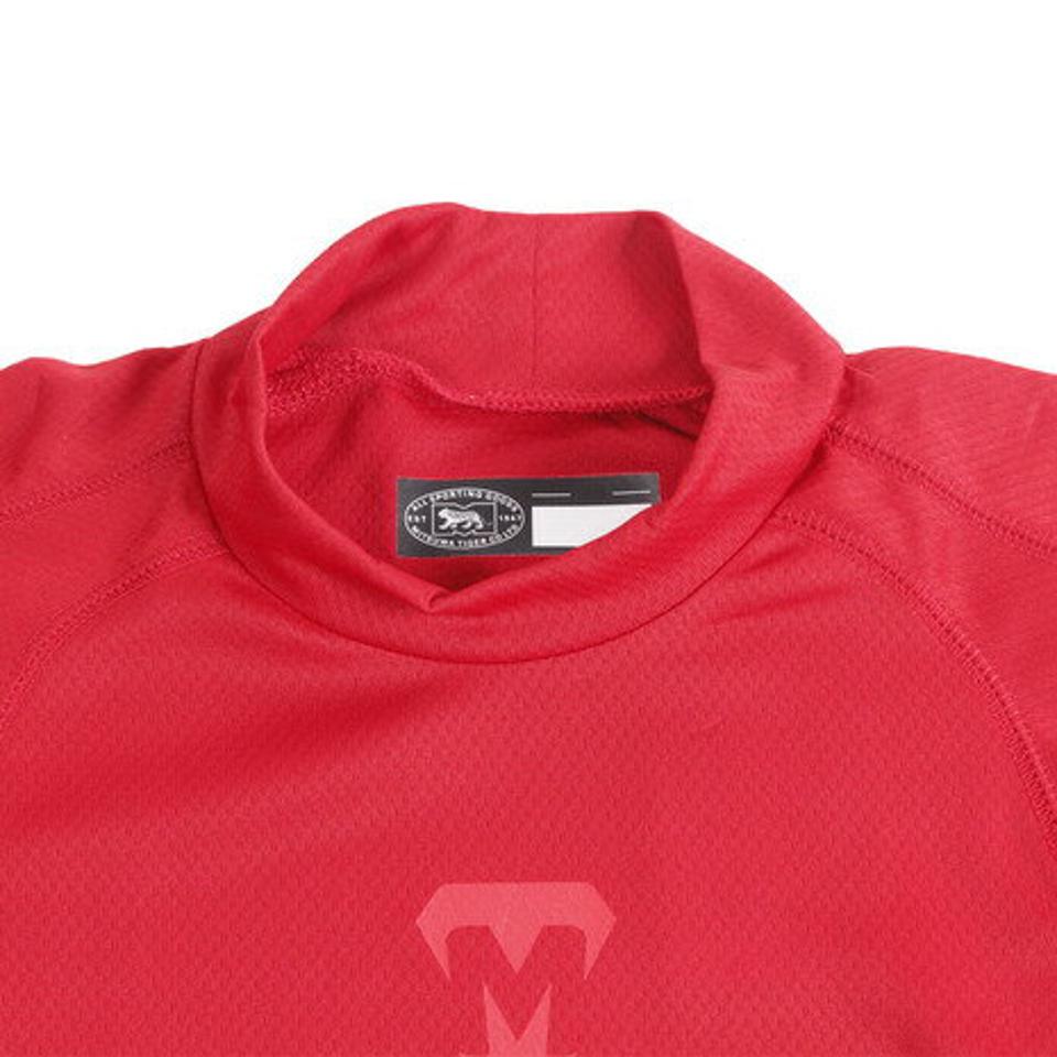 美津和タイガー(mitsuwa-tiger) 野球 アンダーシャツ 半袖 ジュニア RT ハイネック ショートスリーブ インナー シャツ UWRJDYS-003 赤 (キッズ)