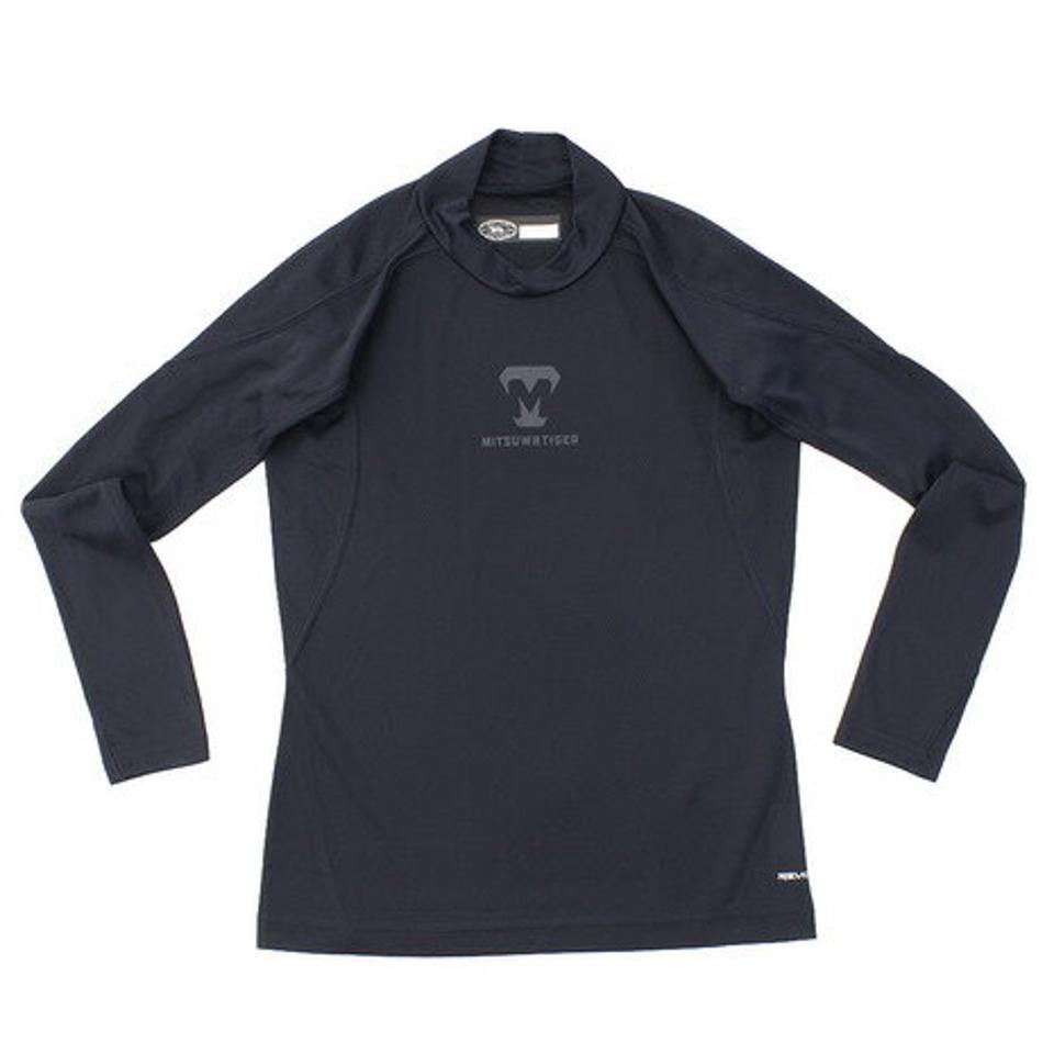 美津和タイガー(mitsuwa-tiger) 野球 アンダーシャツ ジュニア RT ジュニア長袖ハイネック インナー シャツ UWRJDYS-001 ネイビー (キッズ)