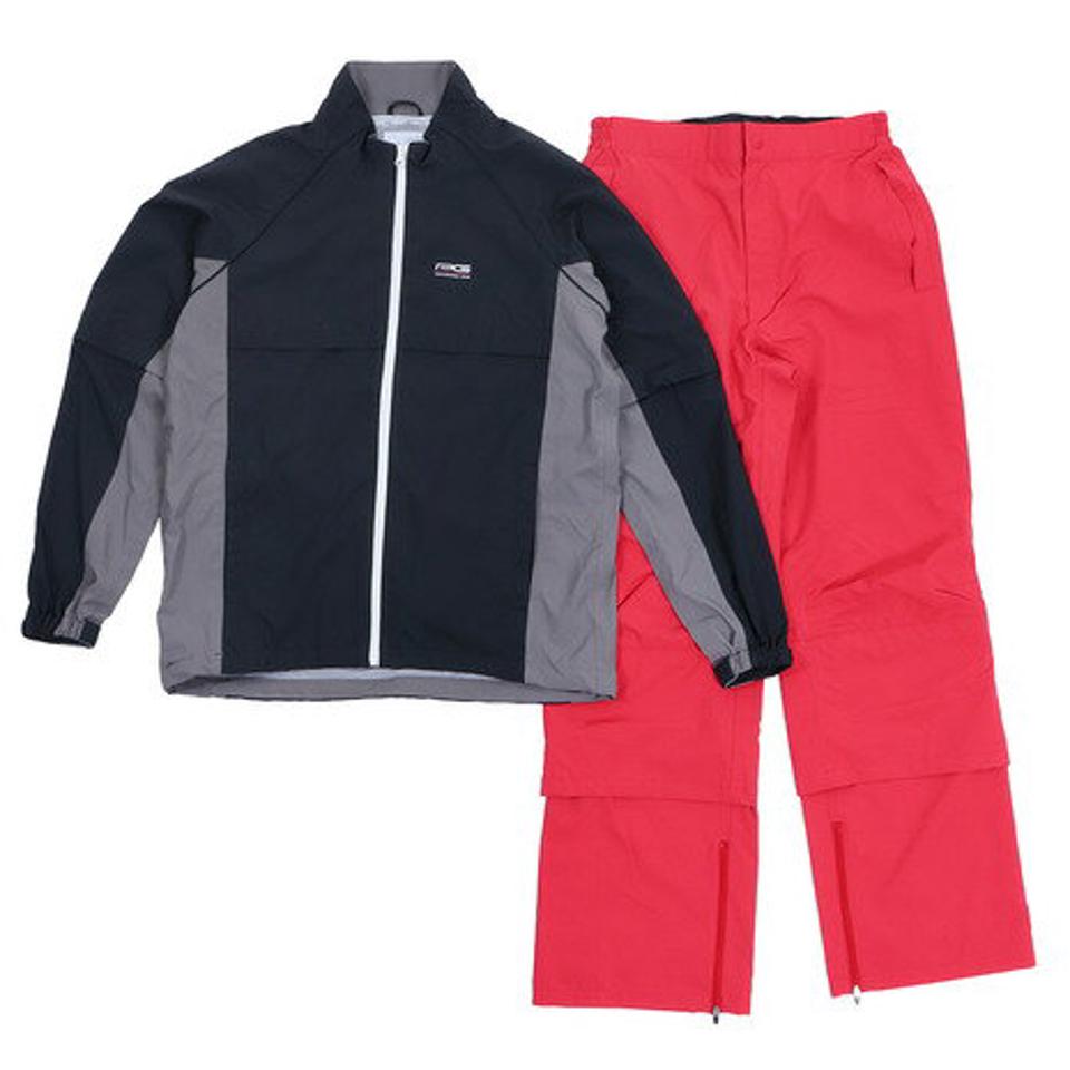 パフォーマンスギア(PG) ゴルフウェア レインウエア メンズ 上下セット PGDGRW1703 BLK (B) 収納袋付 雨具 (メンズ)