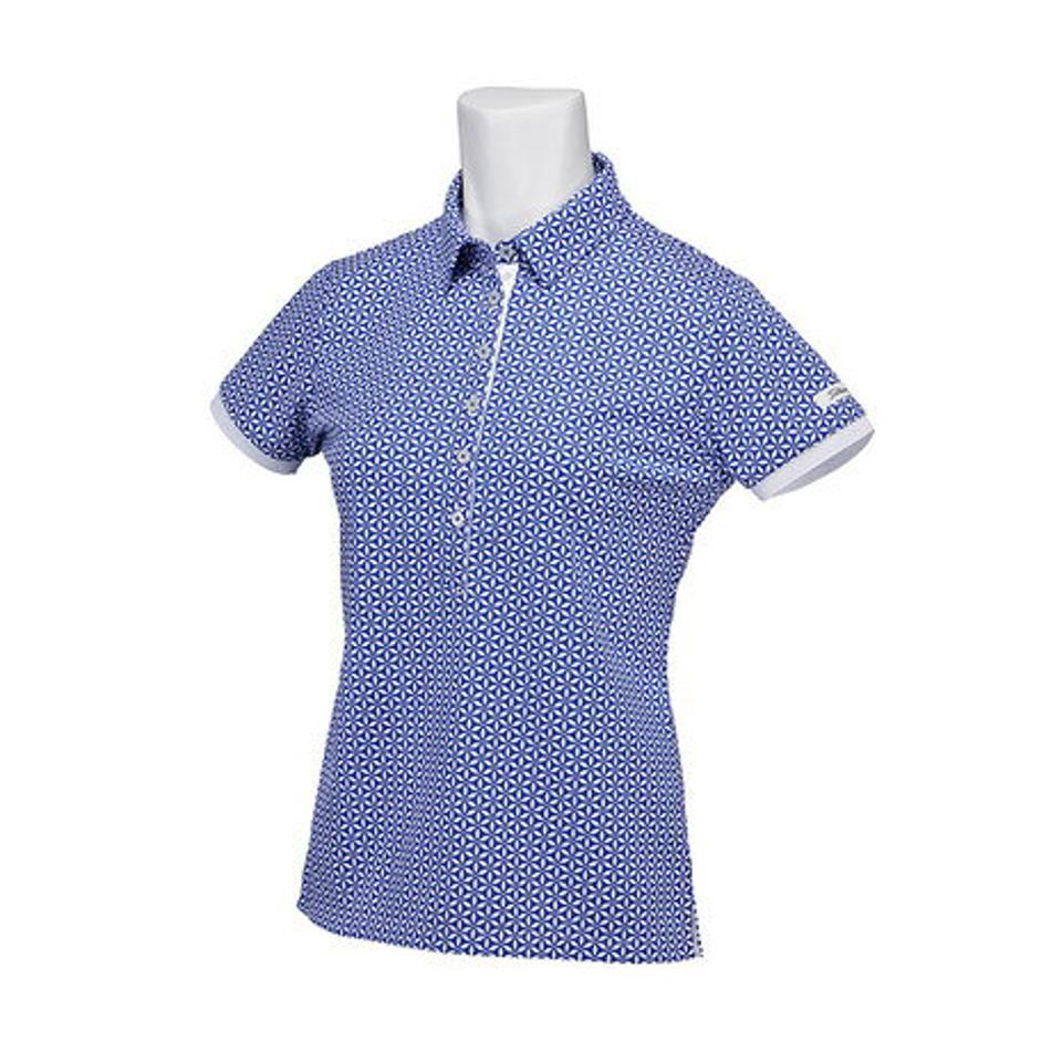 タイトリスト(TITLEIST) ゴルフウェア 吸汗速乾 UVカット フラワープリント 半袖ポロシャツ TSWC2207RB (レディース)