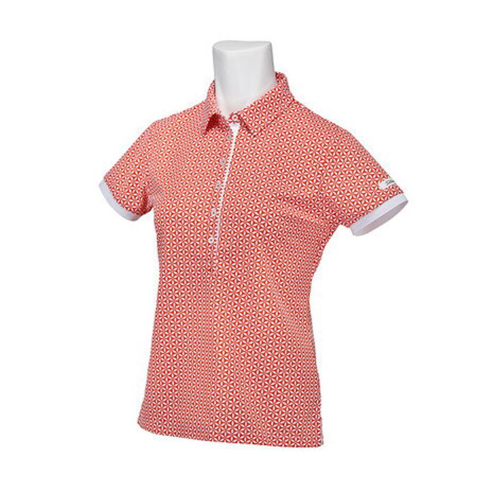 タイトリスト(TITLEIST) ゴルフウェア 吸汗速乾 UVカット フラワープリント 半袖ポロシャツ TSWC2207OR (レディース)