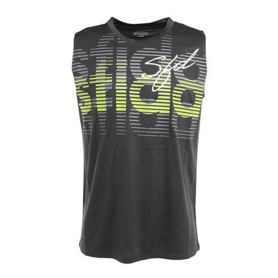 スフィーダ(SFIDA)(メンズ)タンクトップ メンズ COOLTECT sfida TRシャツ N/S ヘザー SA-22X03 BLK/LIM