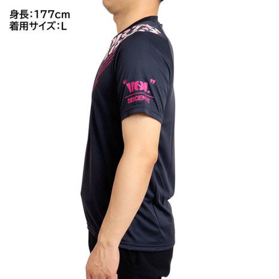 デサント(DESCENTE)(メンズ)バレーボールウェア 半袖プラクティスシャツ DVUUJA51 NV