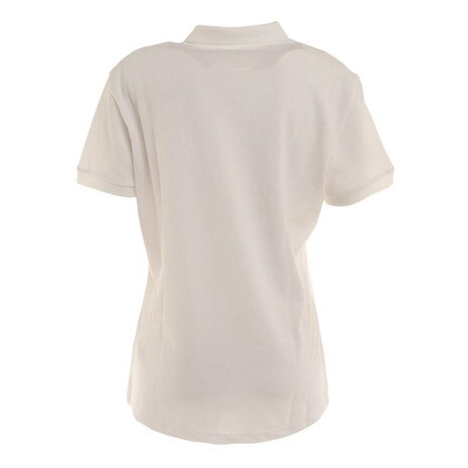 ゲス(GUESS)(レディース)ワンポイントロゴ 半袖ポロシャツ YM2K8470 KWHT