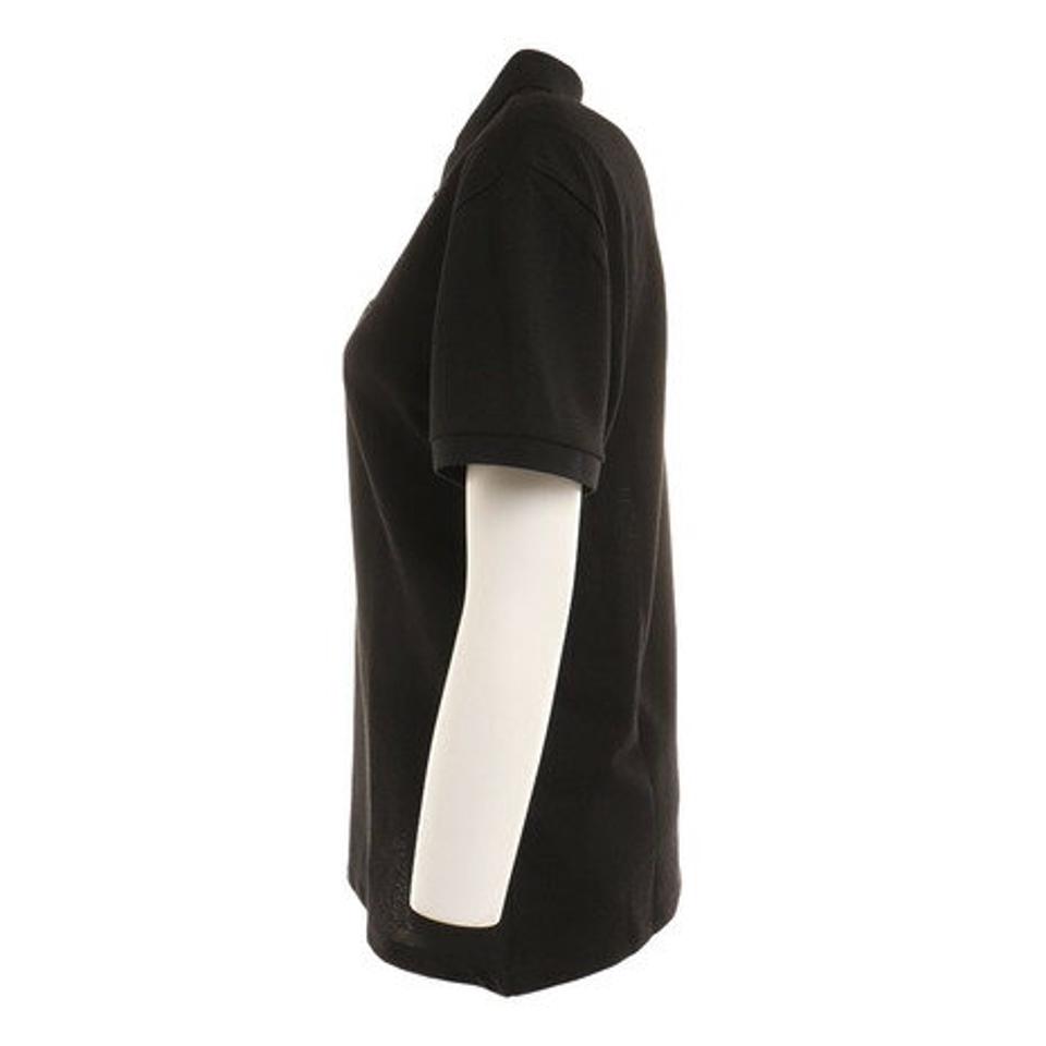 ゲス(GUESS)(レディース)ワンポイントロゴ 半袖ポロシャツ YM2K8470 KBLK