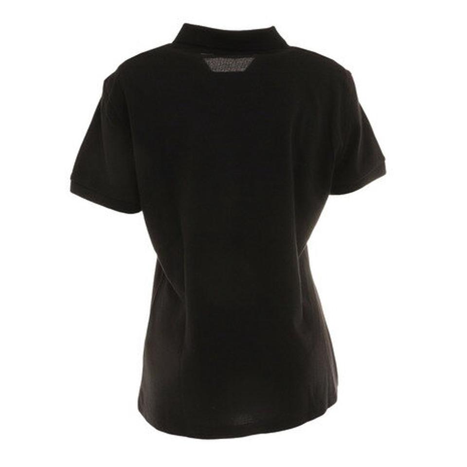 ゲス(GUESS)(レディース)ワンポイントロゴ 半袖ポロシャツ YM2K8470 KBLK