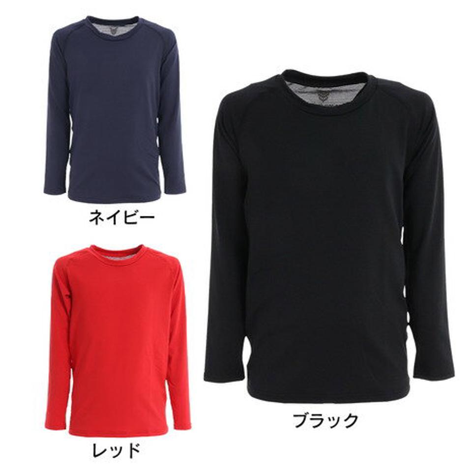 【10%OFFクーポン 9/28まで】YABANE 野球 アンダーシャツ ジュニア ドライプラス抗菌ストレッチ丸首長袖シャツ YA2ABJ02 抗菌効果 吸汗速乾性 抗菌防臭 UVケア (キッズ)