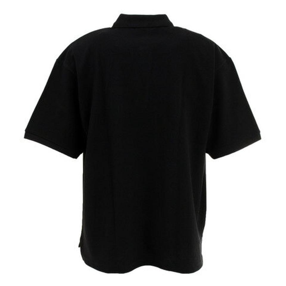 コンバース(CONVERSE) ワンポイント胸ポケット ポロシャツ CA221481-1900 (メンズ、レディース)