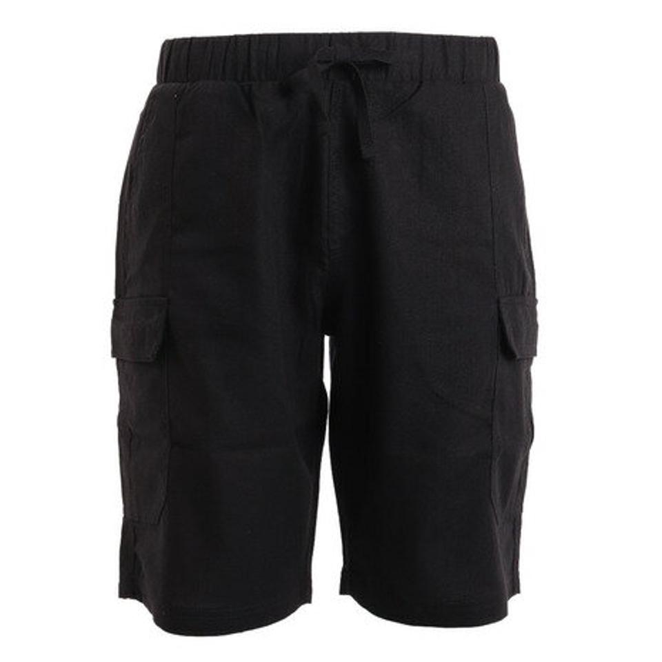 エルケクス(ELKEX)(メンズ)ショートパンツ リネン EKM2S14159 BLK