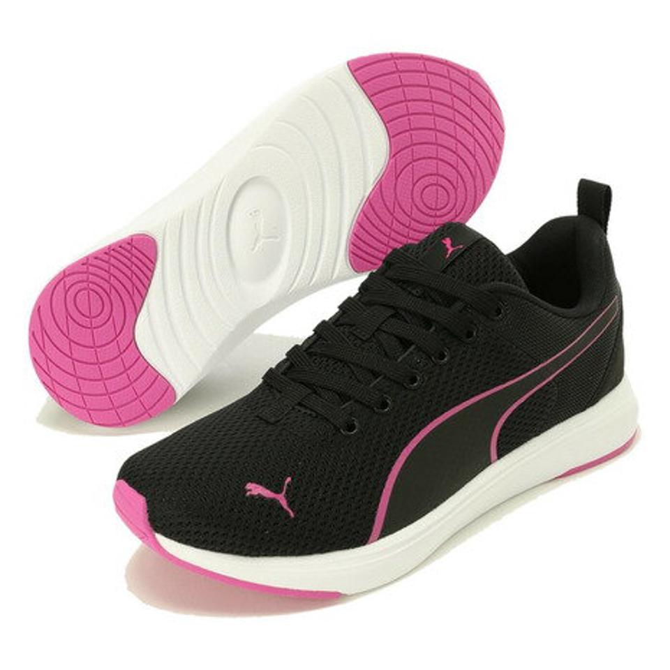 プーマ（PUMA） ソフトライド クルーズ NU 黒 ブラックピンク 37766205 スポーツシューズ SOFTRIDE スニーカー メンズ レディース （メンズ、レディース）