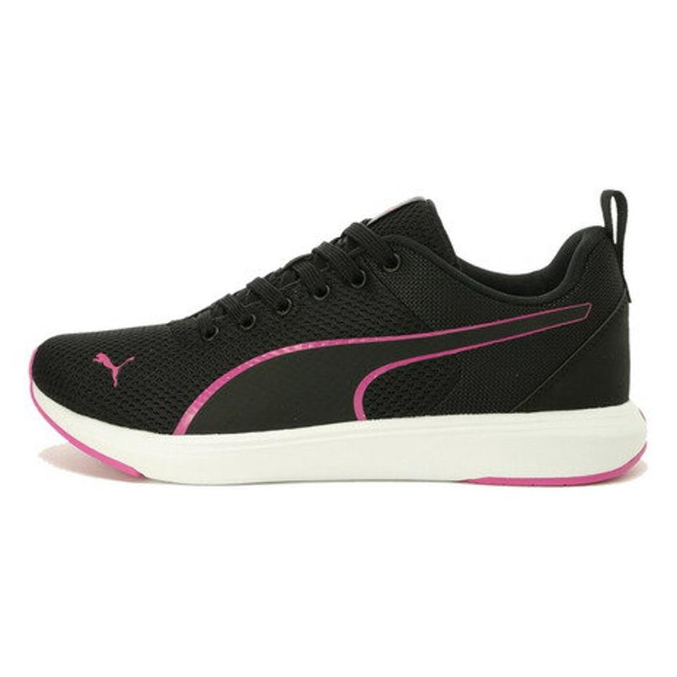 プーマ（PUMA） ソフトライド クルーズ NU 黒 ブラックピンク 37766205 スポーツシューズ SOFTRIDE スニーカー メンズ レディース （メンズ、レディース）