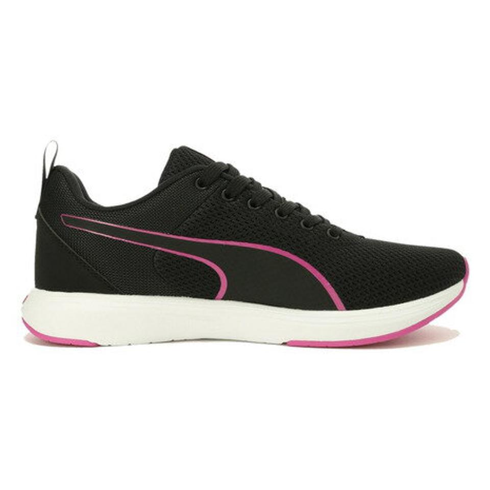 プーマ（PUMA） ソフトライド クルーズ NU 黒 ブラックピンク 37766205 スポーツシューズ SOFTRIDE スニーカー メンズ レディース （メンズ、レディース）