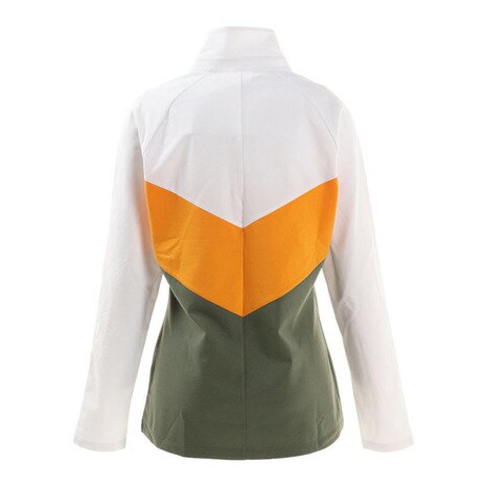 【11/5 24h限定 エントリー&対象4店舗買い回りで最大P10倍!】デサントゴルフ(DESCENTEGOLF)(レディース) ゴルフウェア 長袖 吸汗 速乾 UV UPF50+ ストレッチ 保温 裏起毛切り替えハーフジップシャツ DGWSJB04