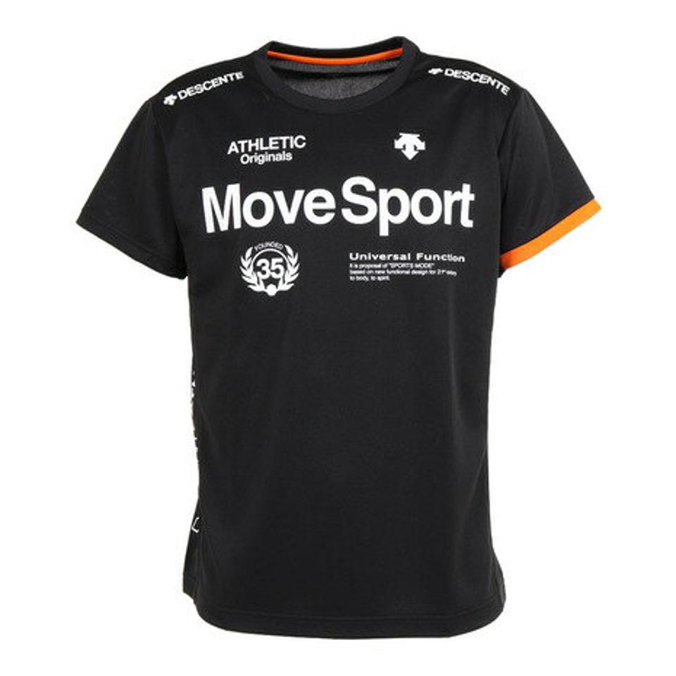 【10%OFFクーポン 12/29まで】デサント(DESCENTE)(メンズ)DRYMESH ショートスリーブシャツ DMMUJA51 BK